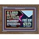 BLESSED IS THE MAN WHOSE STRENGTH IS IN THEE  Wooden Frame Christian Wall Art  GWF12102  