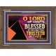 THE MAN THAT TRUSTETH IN THEE  Bible Verse Wooden Frame  GWF12104  