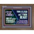 THE DAY OF THE LORD IS GREAT AND VERY TERRIBLE REPENT IMMEDIATELY  Custom Inspiration Scriptural Art Wooden Frame  GWF12145  "45X33"