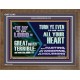 THE DAY OF THE LORD IS GREAT AND VERY TERRIBLE REPENT IMMEDIATELY  Custom Inspiration Scriptural Art Wooden Frame  GWF12145  