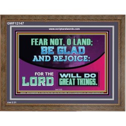 THE LORD WILL DO GREAT THINGS  Custom Inspiration Bible Verse Wooden Frame  GWF12147  "45X33"