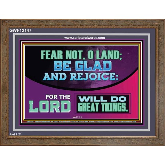 THE LORD WILL DO GREAT THINGS  Custom Inspiration Bible Verse Wooden Frame  GWF12147  