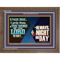 THE WORD OF THE LORD TO DAY  New Wall Décor  GWF12151  "45X33"