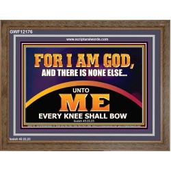 UNTO ME EVERY KNEE SHALL BOW  Scripture Wall Art  GWF12176  "45X33"