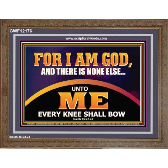 UNTO ME EVERY KNEE SHALL BOW  Scripture Wall Art  GWF12176  