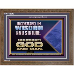 INCREASED IN FAVOUR WITH GOD AND MAN  Eternal Power Picture  GWF12243  "45X33"