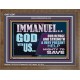 IMMANUEL GOD WITH US OUR REFUGE AND STRENGTH MIGHTY TO SAVE  Ultimate Inspirational Wall Art Wooden Frame  GWF12247  
