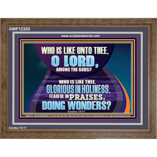 FEARFUL IN PRAISES DOING WONDERS  Ultimate Inspirational Wall Art Wooden Frame  GWF12320  