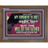 JESUS SAID MY JUDGMENT IS JUST  Ultimate Power Wooden Frame  GWF12323  "45X33"