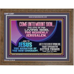 CITY OF THE LIVING GOD THE HEAVENLY JERUSALEM  Unique Power Bible Picture  GWF12361  "45X33"
