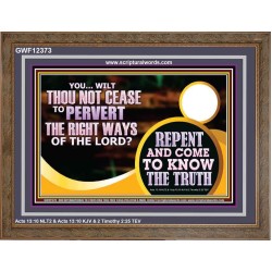 REPENT AND COME TO KNOW THE TRUTH  Eternal Power Wooden Frame  GWF12373  "45X33"