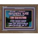 THY RIGHT HAND HATH HOLDEN ME UP  Ultimate Inspirational Wall Art Wooden Frame  GWF12377  