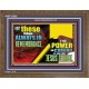 THE POWER AND COMING OF OUR LORD JESUS CHRIST  Righteous Living Christian Wooden Frame  GWF12430  