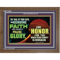 YOUR GENUINE FAITH WILL RESULT IN PRAISE GLORY AND HONOR  Children Room  GWF12433  