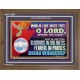 WHO IS LIKE THEE GLORIOUS IN HOLINESS  Unique Scriptural Wooden Frame  GWF12587  