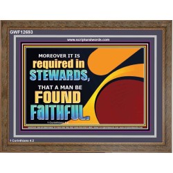 BE FOUND FAITHFUL  Scriptural Wall Art  GWF12693  "45X33"