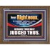 THOU ART RIGHTEOUS O LORD  Christian Wooden Frame Wall Art  GWF12702  "45X33"