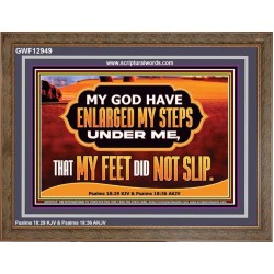 ENLARGED MY STEPS UNDER ME  Bible Verses Wall Art  GWF12949  "45X33"
