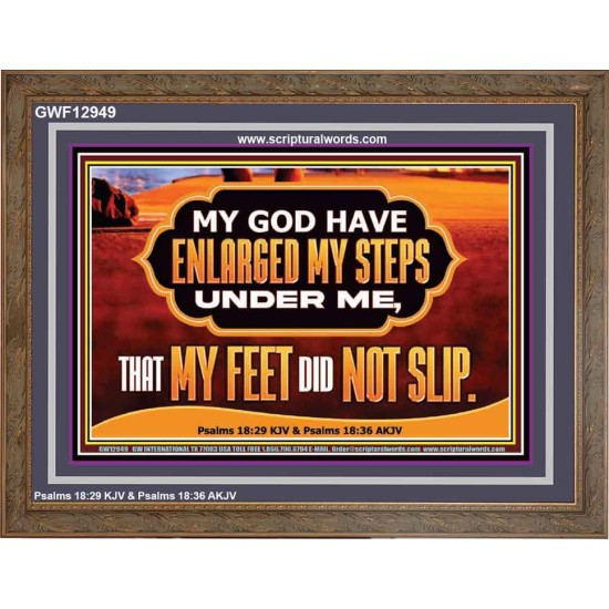 ENLARGED MY STEPS UNDER ME  Bible Verses Wall Art  GWF12949  