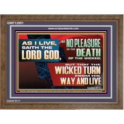 NO PLEASURE IN THE DEATH OF THE WICKED  Religious Art  GWF12951  "45X33"