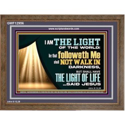 HE THAT FOLLOWETH ME SHALL NOT WALK IN DARKNESS  Modern Christian Wall Décor  GWF12956  "45X33"