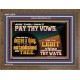 PAY THOU VOWS DECREE A THING AND IT SHALL BE ESTABLISHED UNTO THEE  Bible Verses Wooden Frame  GWF12978  
