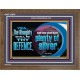 THE ALMIGHTY SHALL BE THY DEFENCE  Religious Art Wooden Frame  GWF12979  