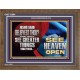 BELIEVEST THOU THOU SHALL SEE GREATER THINGS HEAVEN OPEN  Unique Scriptural Wooden Frame  GWF12994  