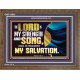 THE LORD IS MY STRENGTH AND SONG AND MY SALVATION  Righteous Living Christian Wooden Frame  GWF13033  