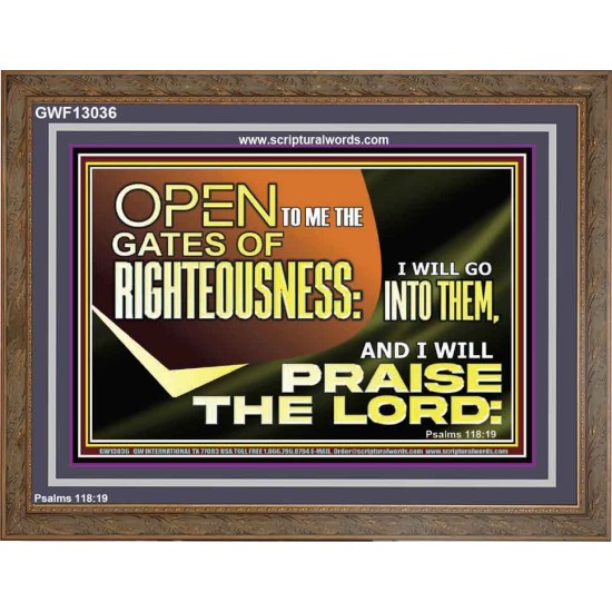 OPEN TO ME THE GATES OF RIGHTEOUSNESS  Children Room Décor  GWF13036  