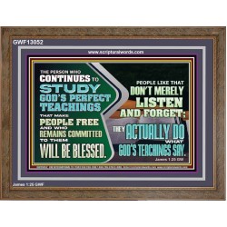 ACTUALLY DO WHAT GOD'S TEACHINGS SAY  Righteous Living Christian Wooden Frame  GWF13052  
