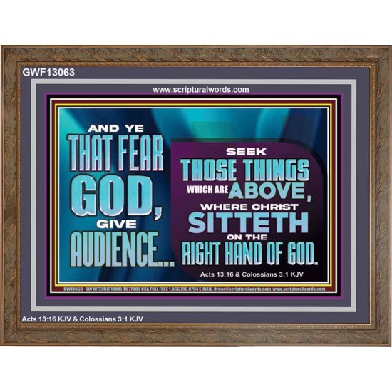 THE RIGHT HAND OF GOD  Church Office Wooden Frame  GWF13063  