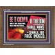 IF THE SON THEREFORE SHALL MAKE YOU FREE  Ultimate Inspirational Wall Art Wooden Frame  GWF13066  