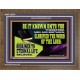GLORIFIED THE WORD OF THE LORD  Righteous Living Christian Wooden Frame  GWF13070  