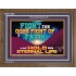 FIGHT THE GOOD FIGHT OF FAITH LAY HOLD ON ETERNAL LIFE  Sanctuary Wall Wooden Frame  GWF13083  "45X33"