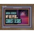 ABBA FATHER MY HELPERS IN CHRIST JESUS  Unique Wall Art Wooden Frame  GWF13095  "45X33"