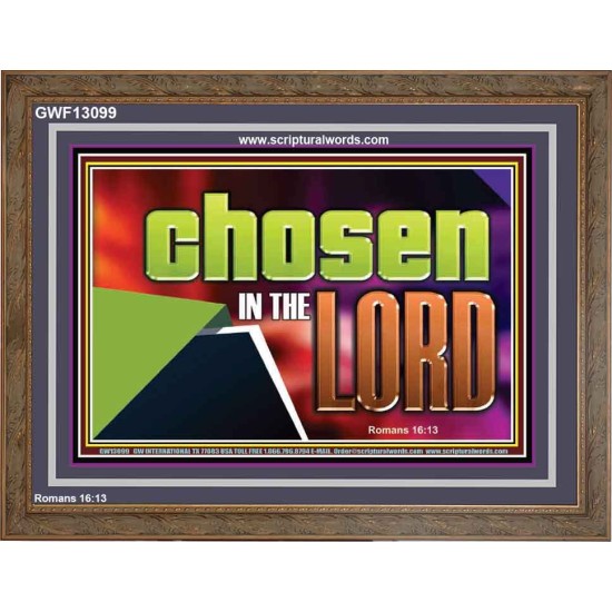 CHOSEN IN THE LORD  Wall Décor Wooden Frame  GWF13099  