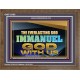 EVERLASTING GOD IMMANUEL..GOD WITH US  Contemporary Christian Wall Art Wooden Frame  GWF13105  