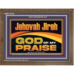 JEHOVAH JIREH GOD OF MY PRAISE  Bible Verse Art Prints  GWF13118  "45X33"