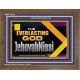 THE EVERLASTING GOD JEHOVAHNISSI  Contemporary Christian Art Wooden Frame  GWF13131  