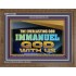 THE EVERLASTING GOD IMMANUEL..GOD WITH US  Scripture Art Wooden Frame  GWF13134B  "45X33"