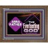 ABBA FATHER THE EVERLASTING GOD  Biblical Art Wooden Frame  GWF13139  "45X33"