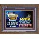 JEHOVAH OUR EVERLASTING STRENGTH  Church Wooden Frame  GWF9536  