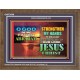 STRENGTHEN MY HANDS THIS DAY O GOD  Ultimate Inspirational Wall Art Wooden Frame  GWF9548  