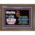 LAMB OF GOD GIVES STRENGTH AND BLESSING  Sanctuary Wall Wooden Frame  GWF9554c  "45X33"