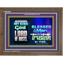 THE MAN THAT TRUSTETH IN THE LORD  Unique Power Bible Picture  GWF9557  "45X33"