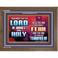 FEAR THE LORD WITH TREMBLING  Ultimate Power Wooden Frame  GWF9567  "45X33"