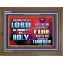 FEAR THE LORD WITH TREMBLING  Ultimate Power Wooden Frame  GWF9567  "45X33"
