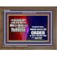 ACCEPTANCE OF DIVINE AUTHORITY KEY TO ETERNITY  Home Art Wooden Frame  GWF9591  