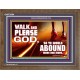 WALK AND PLEASE GOD  Scripture Art Wooden Frame  GWF9594  